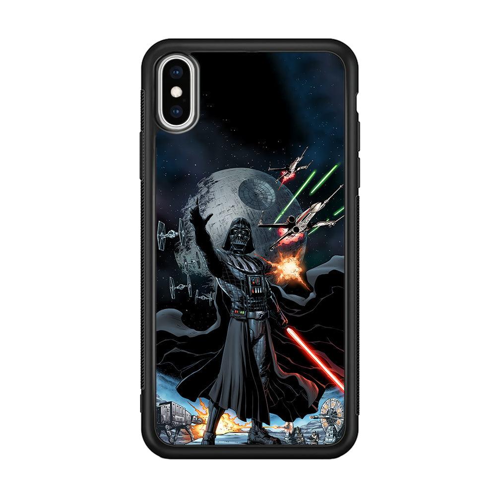 Star Wars Commander of Troopers iPhone Xs Max Case-Rubber Black (2D Case)-Oxvistore