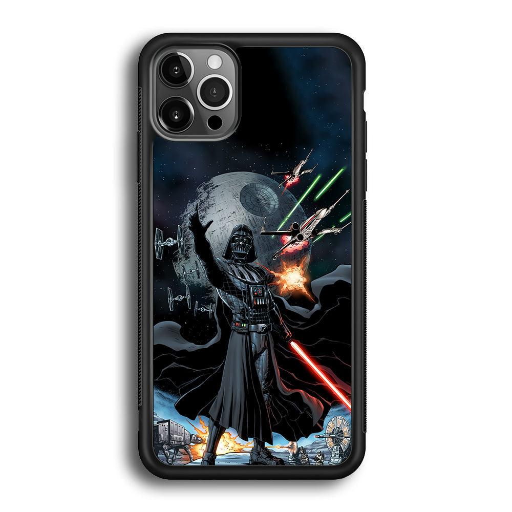 Star Wars Commander of Troopers iPhone 12 Pro Max Case-Rubber Black (2D Case)-Oxvistore
