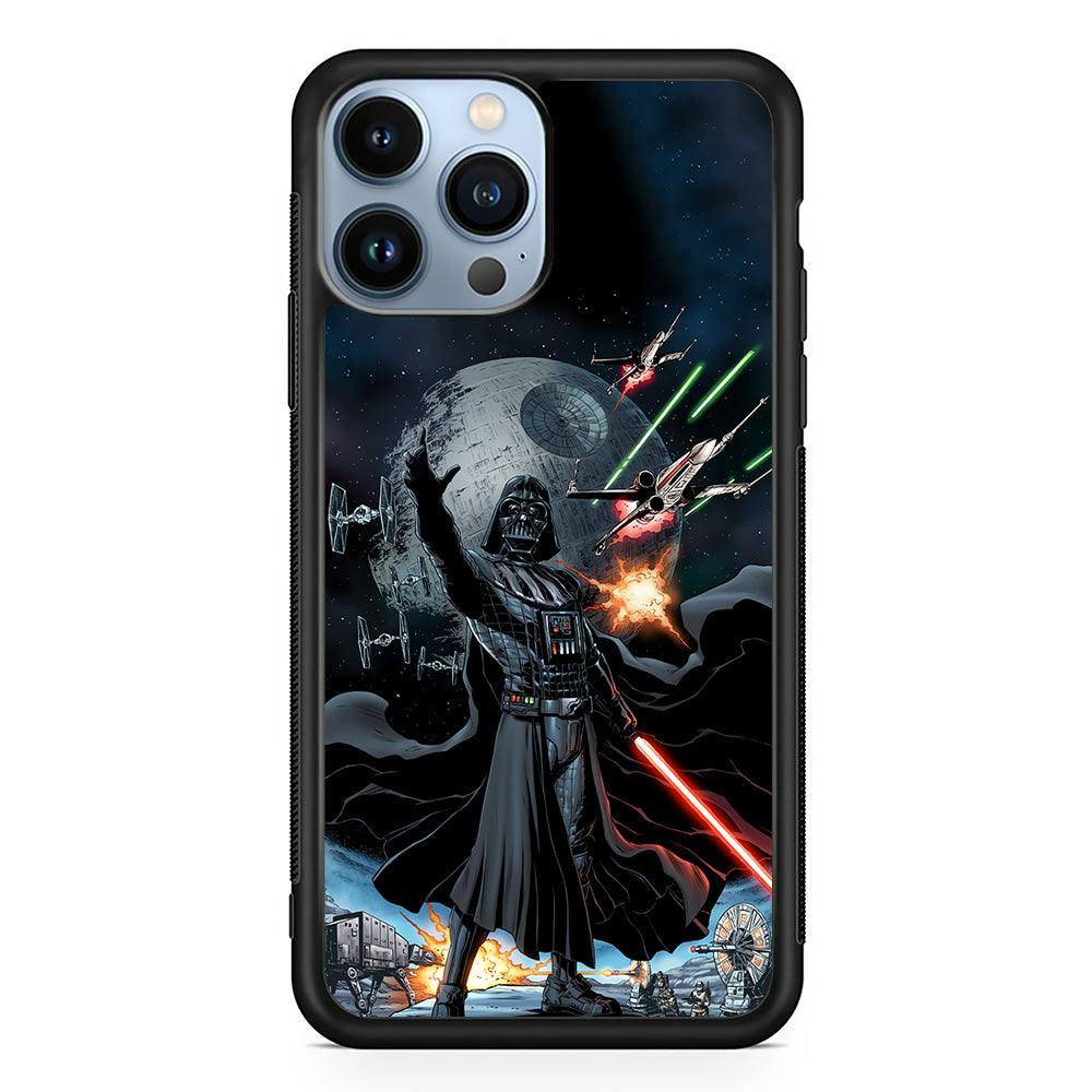 Star Wars Commander of Troopers iPhone 15 Pro Case-Rubber Black (2D Case)-Oxvistore