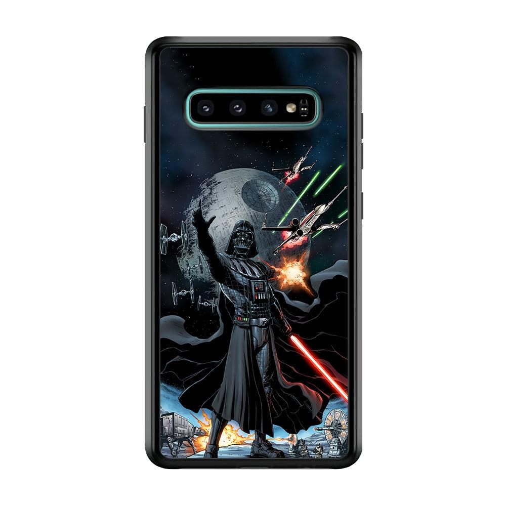 Star Wars Commander of Troopers Samsung Galaxy S10 Case-Rubber Black (2D Case)-Oxvistore