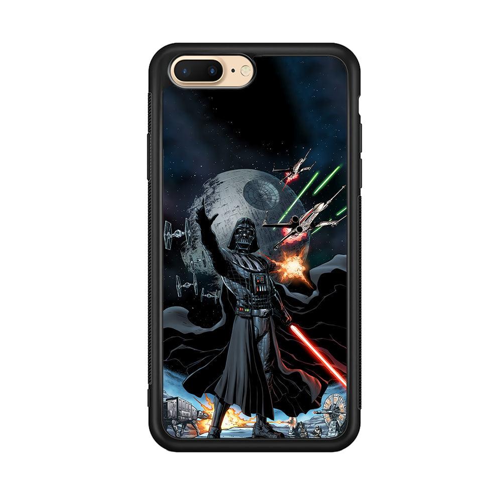 Star Wars Commander of Troopers iPhone 8 Plus Case-Rubber Black (2D Case)-Oxvistore