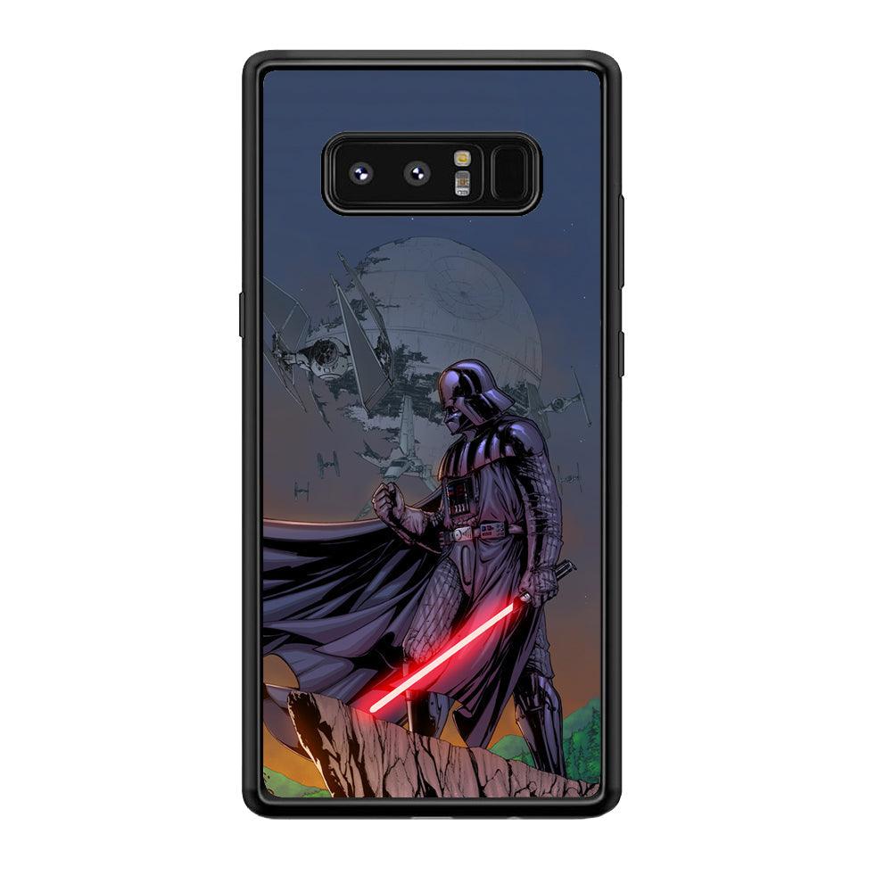 Star Wars Faith of Darth Vader Samsung Galaxy Note 8 Case-Rubber Black (2D Case)-Oxvistore