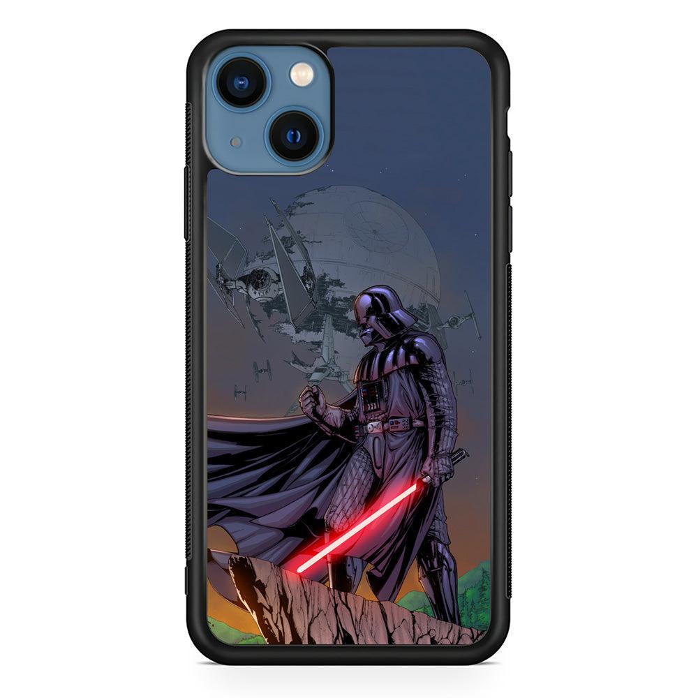 Star Wars Faith of Darth Vader iPhone 14 Case-Rubber Black (2D Case)-Oxvistore