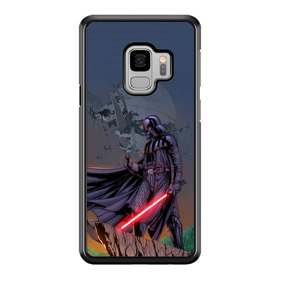 Star Wars Faith of Darth Vader Samsung Galaxy S9 Case-Rubber Black (2D Case)-Oxvistore