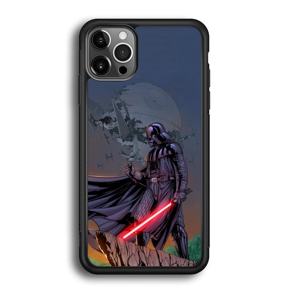 Star Wars Faith of Darth Vader iPhone 12 Pro Max Case-Rubber Black (2D Case)-Oxvistore