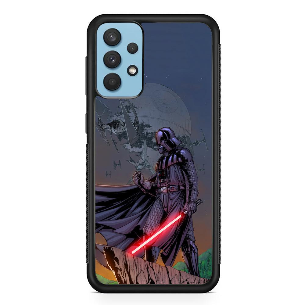 Star Wars Faith of Darth Vader Samsung Galaxy A32 Case-Rubber Black (2D Case)-Oxvistore