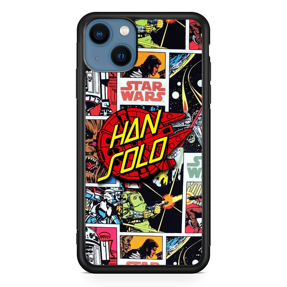 Star Wars Han Solo Sign iPhone 14 Plus Case-Rubber White (2D Case)-Oxvistore