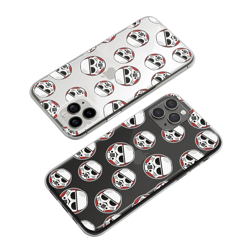 Star Wars Stormtrooper Face Patern Clear Soft Case-Oxvistore