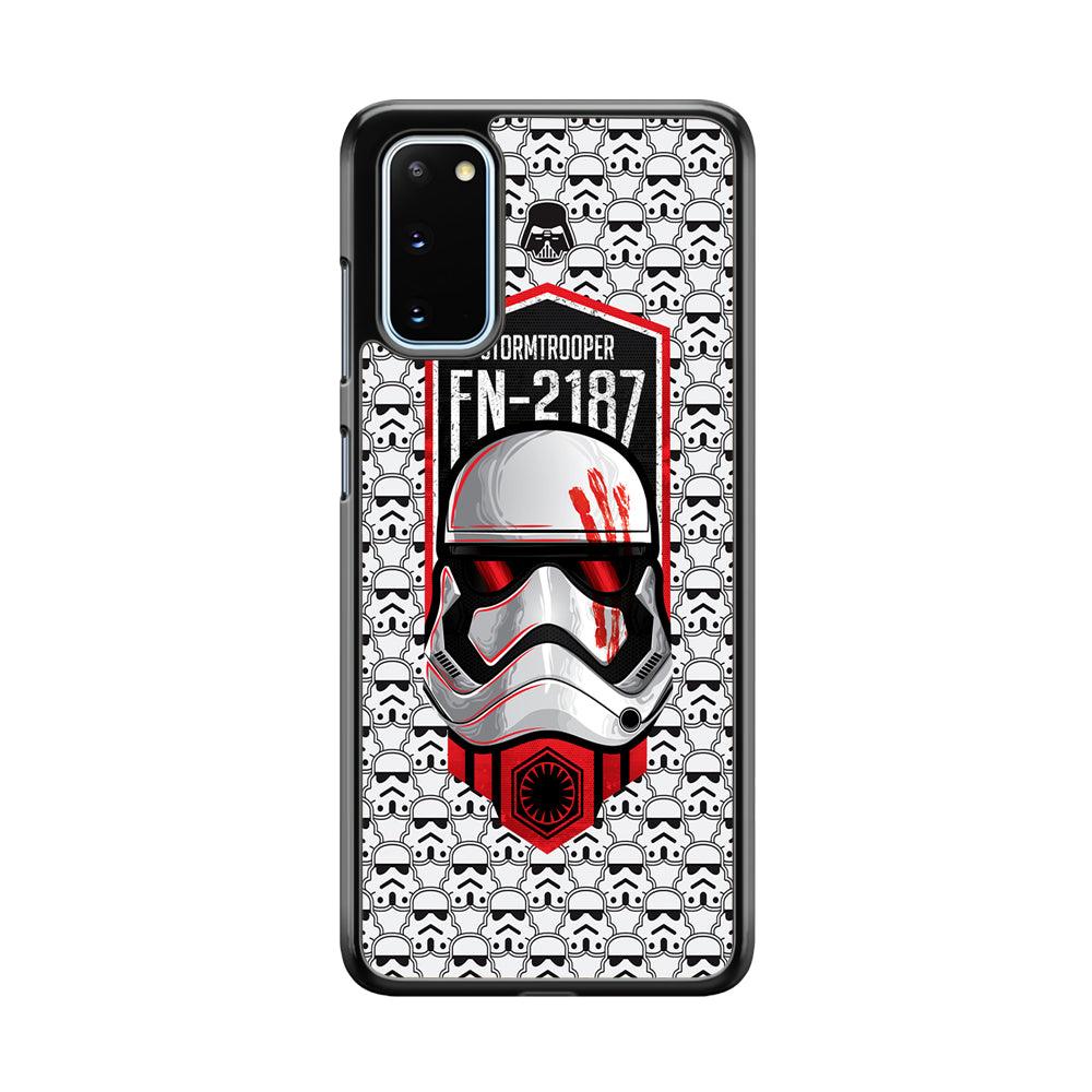 Star Wars FN Stormtrooper Samsung Galaxy S20 Case-Rubber Black (2D Case)-Oxvistore