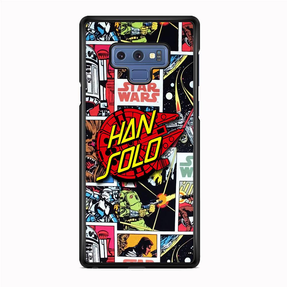 Star Wars Han Solo Sign Samsung Galaxy Note 9 Case-Rubber White (2D Case)-Oxvistore