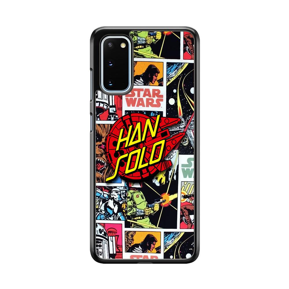 Star Wars Han Solo Sign Samsung Galaxy S20 Case-Rubber Black (2D Case)-Oxvistore