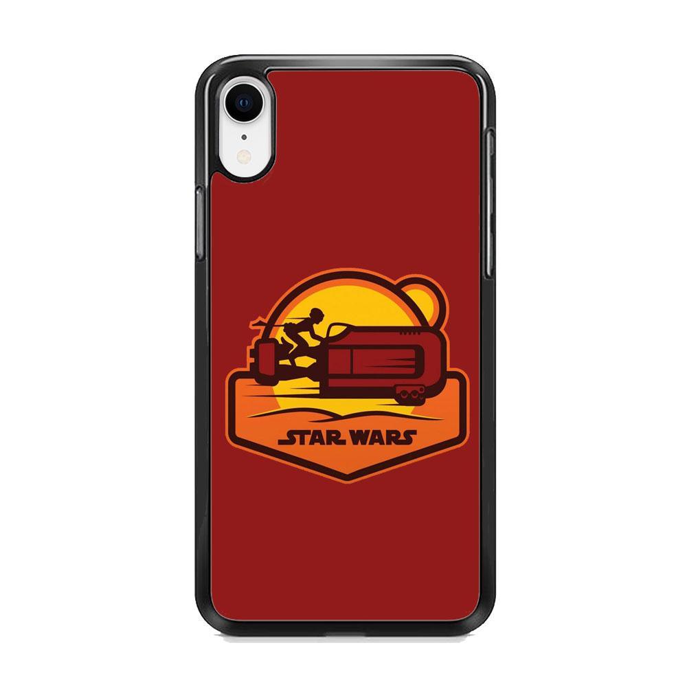 Star Wars Message and Code iPhone XR Case-Rubber Black (2D Case)-Oxvistore