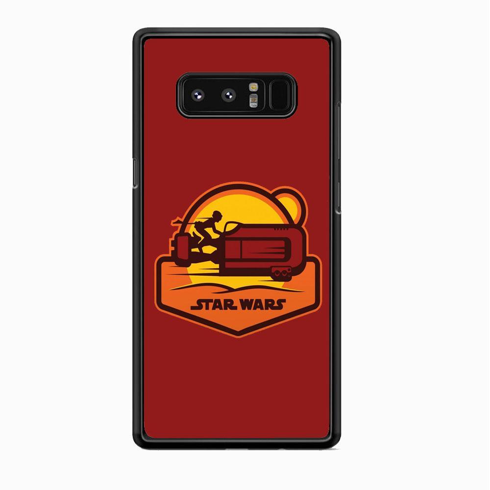 Star Wars Message and Code Samsung Galaxy Note 8 Case-Rubber Black (2D Case)-Oxvistore