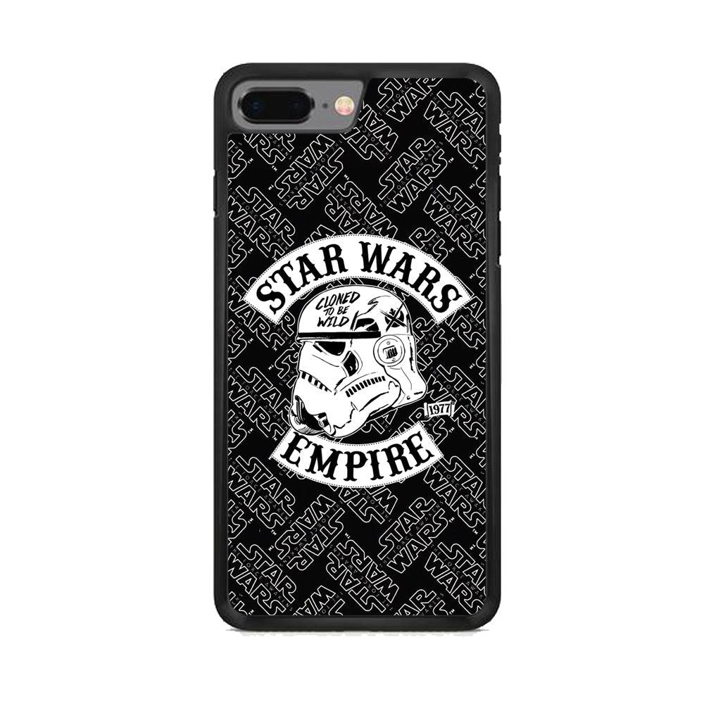 Star Wars Wild Clone Empire iPhone 8 Plus Case-Rubber Black (2D Case)-Oxvistore