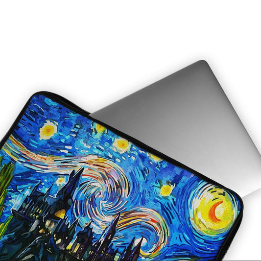 Starry Night at Hogwarts Laptop Sleeve Protective Cover-Oxvistore