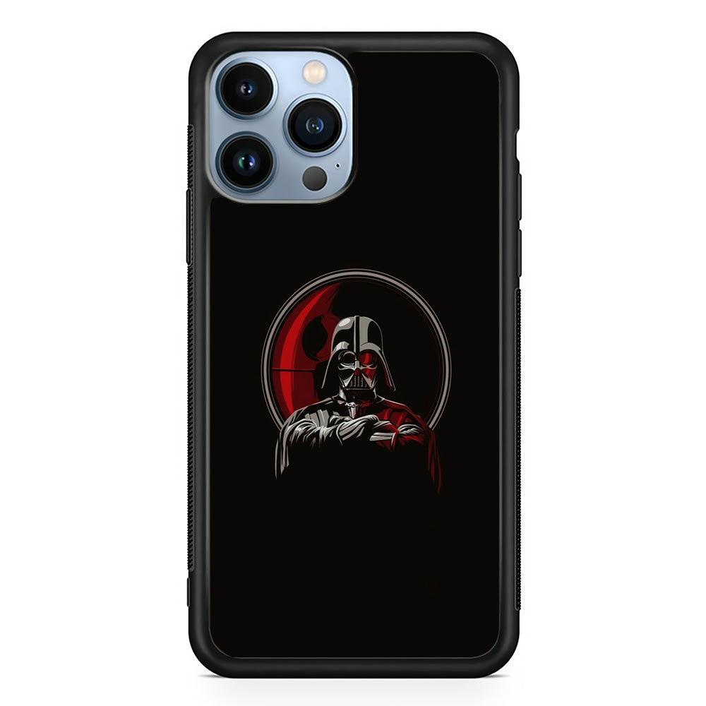 Starwars Darkness of Darth Vader iPhone 14 Pro Case-Rubber Black (2D Case)-Oxvistore