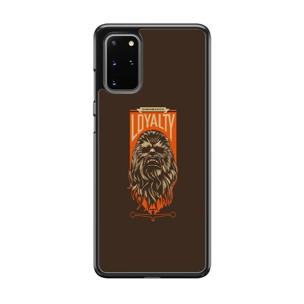 Starwars Chewbacca in Loyalty Samsung Galaxy S20 Plus Case-Rubber Black (2D Case)-Oxvistore