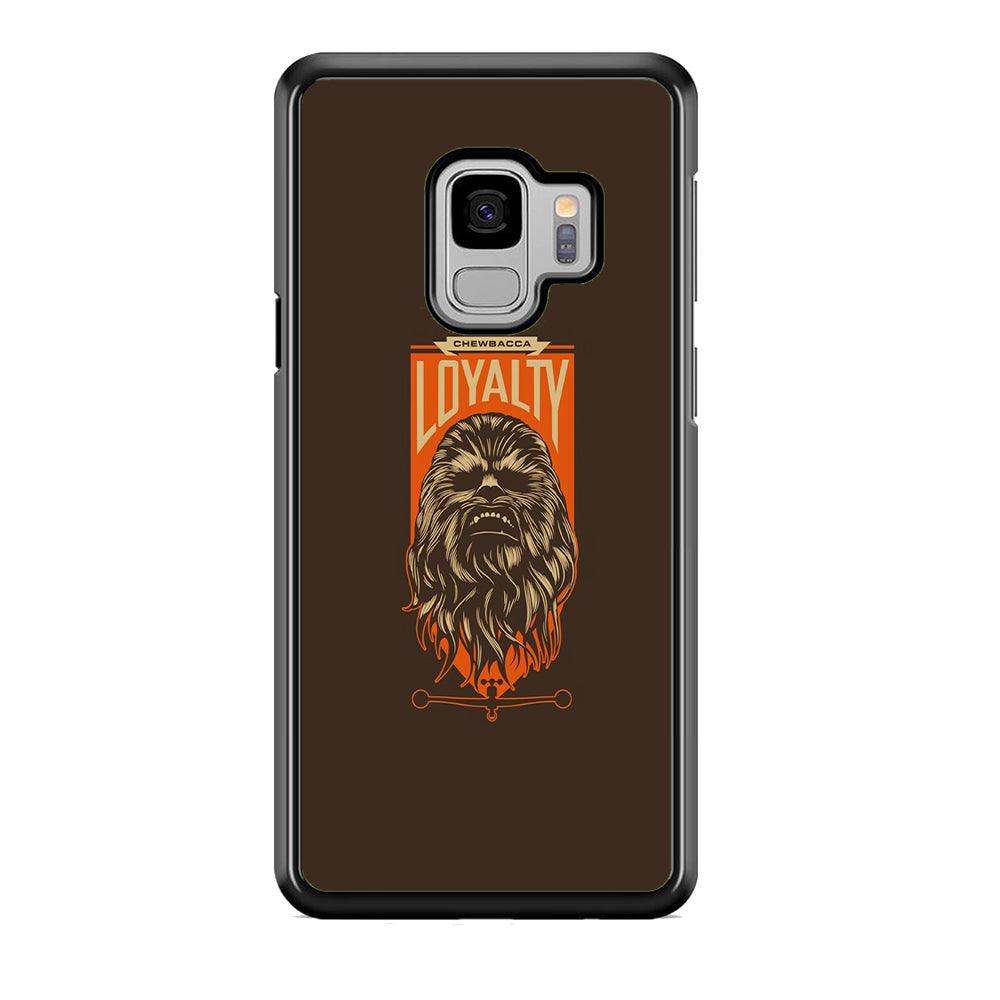 Starwars Chewbacca in Loyalty Samsung Galaxy S9 Case-Rubber Black (2D Case)-Oxvistore