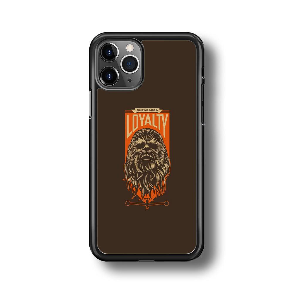 Starwars Chewbacca in Loyalty iPhone 11 Pro Max Case-Rubber Black (2D Case)-Oxvistore