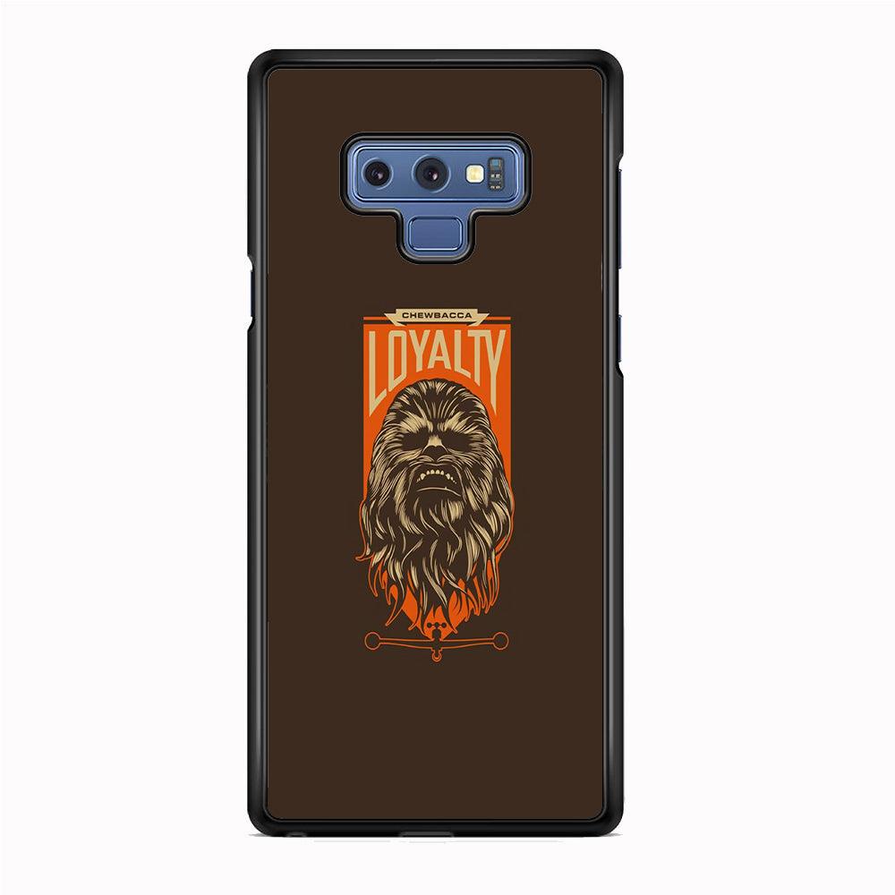 Starwars Chewbacca in Loyalty Samsung Galaxy Note 9 Case-Rubber Black (2D Case)-Oxvistore