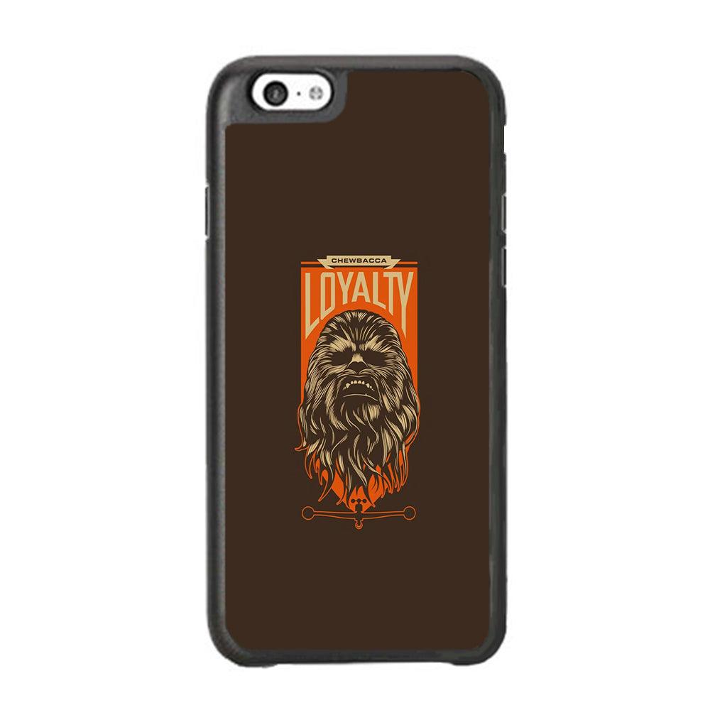 Starwars Chewbacca in Loyalty iPhone 6 Plus | 6s Plus Case-Rubber Black (2D Case)-Oxvistore