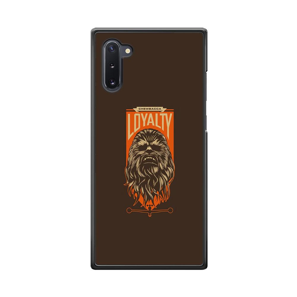 Starwars Chewbacca in Loyalty Samsung Galaxy Note 10 Case-Rubber Black (2D Case)-Oxvistore