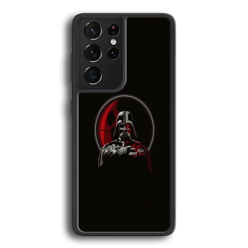 Starwars Darkness of Darth Vader Samsung Galaxy S21 Ultra Case-Rubber Black (2D Case)-Oxvistore