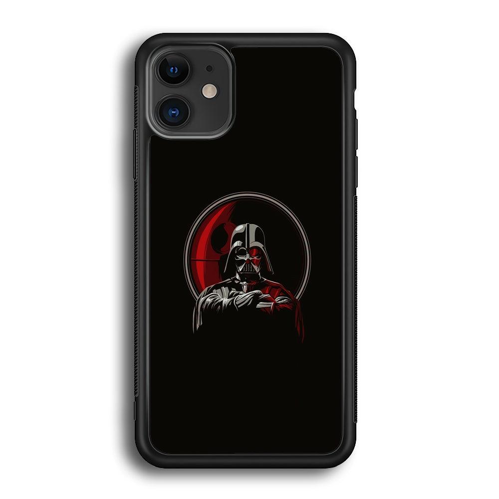 Starwars Darkness of Darth Vader iPhone 12 Case-Rubber Black (2D Case)-Oxvistore