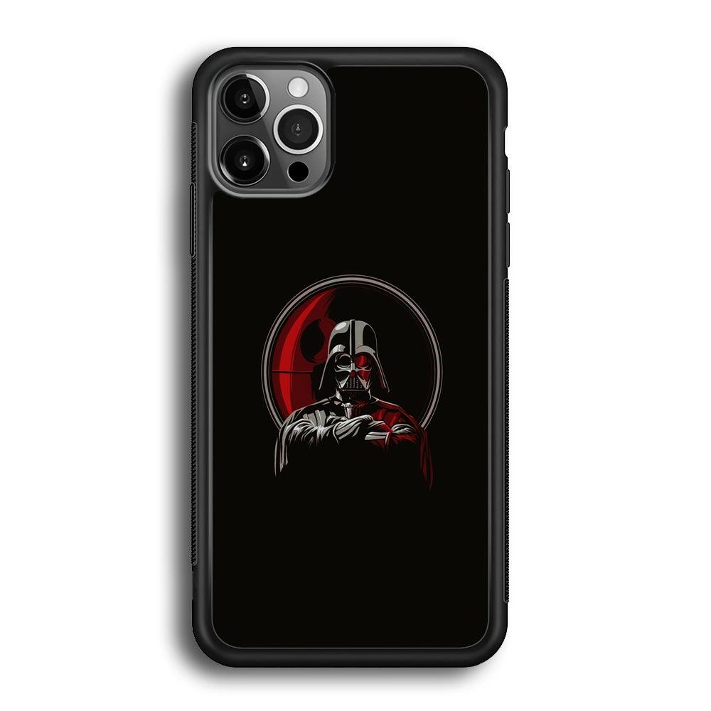 Starwars Darkness of Darth Vader iPhone 12 Pro Max Case-Rubber White (2D Case)-Oxvistore