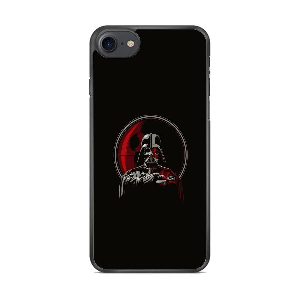 Starwars Darkness of Darth Vader iPhone 8 Case-Rubber Black (2D Case)-Oxvistore