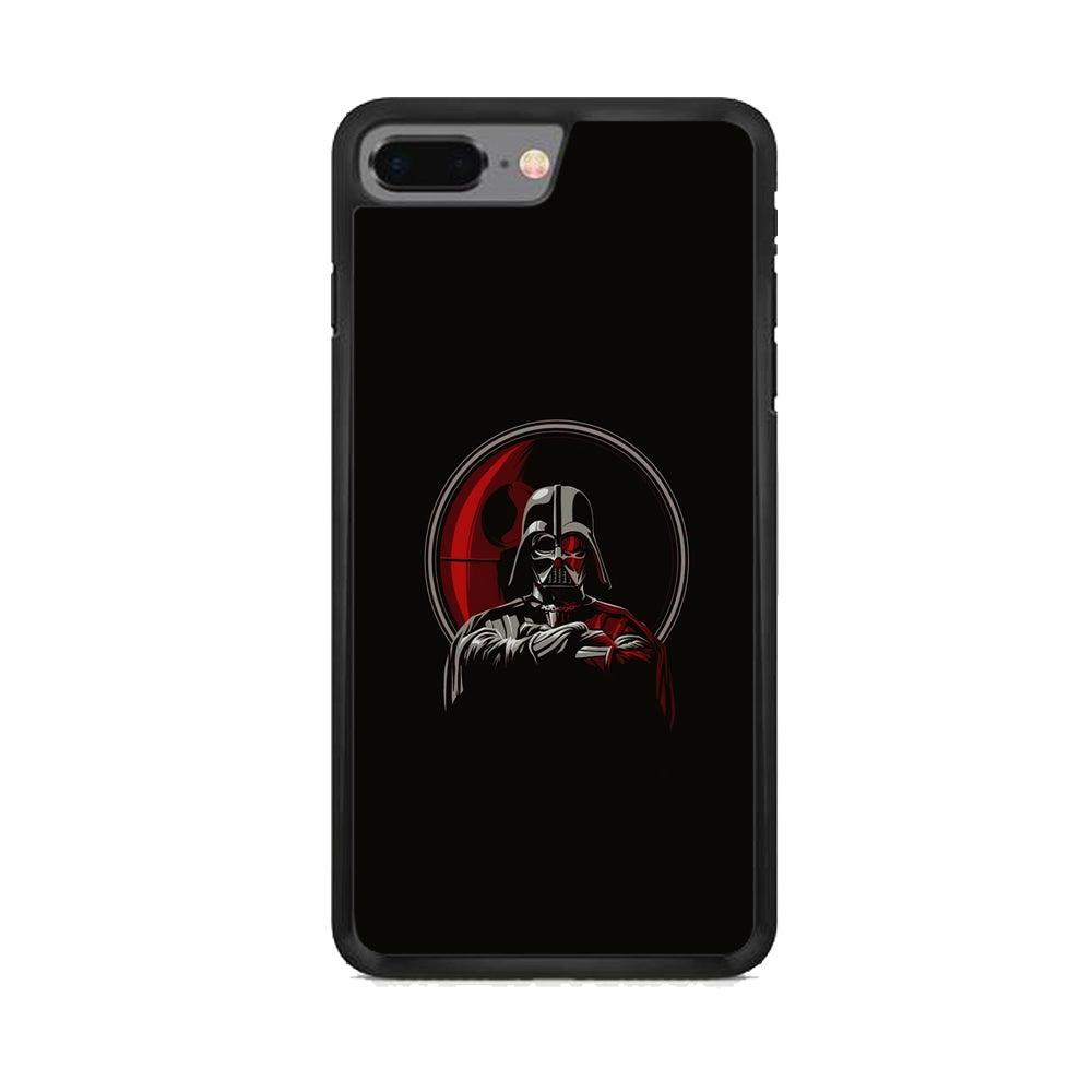 Starwars Darkness of Darth Vader iPhone 8 Plus Case-Rubber Black (2D Case)-Oxvistore
