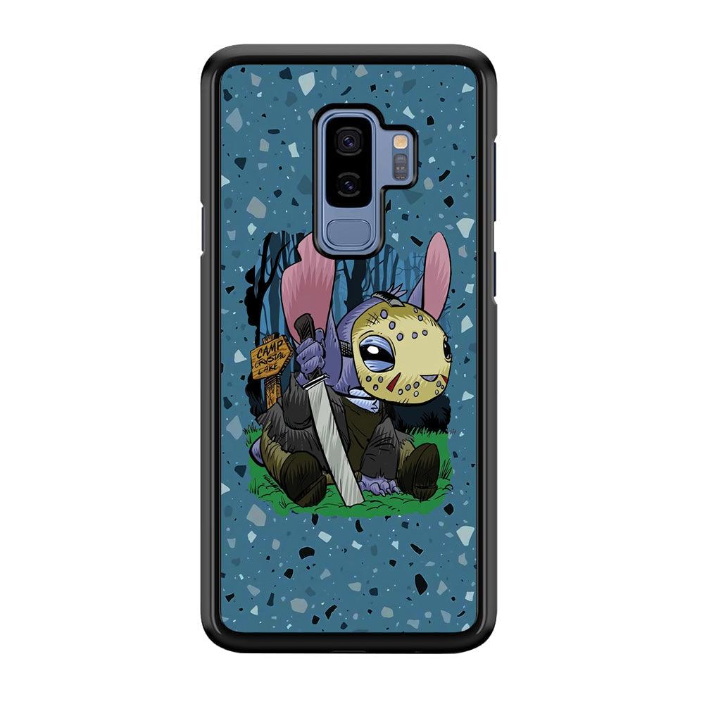 Stitch Camp Crystal Lake Samsung Galaxy S9 Plus Case-Rubber Black (2D Case)-Oxvistore