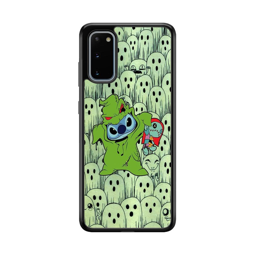 Stitch Creepy Costum Samsung Galaxy S20 Case-Rubber Black (2D Case)-Oxvistore