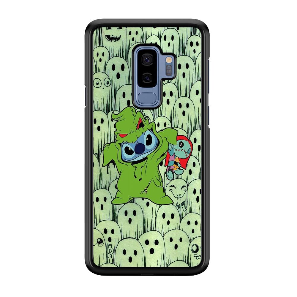 Stitch Creepy Costum Samsung Galaxy S9 Plus Case-Rubber Black (2D Case)-Oxvistore