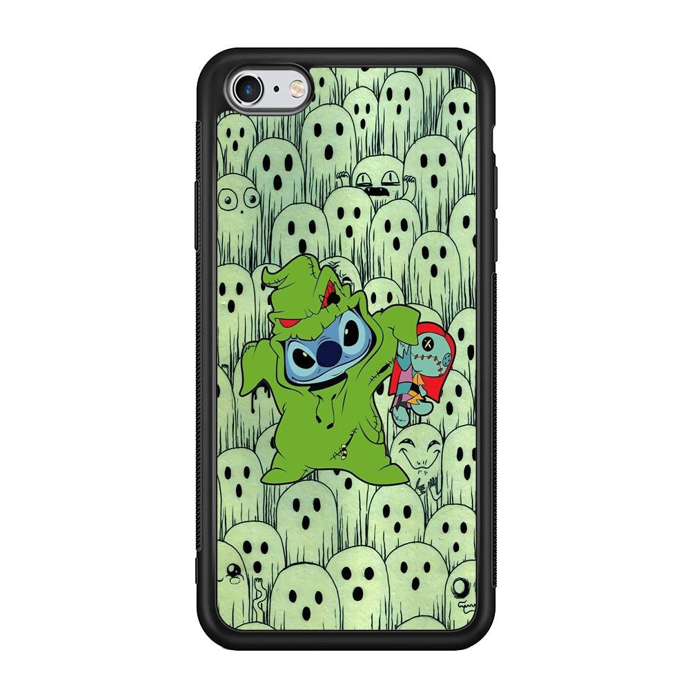 Stitch Creepy Costum iPhone 6 Plus | 6s Plus Case-Rubber Black (2D Case)-Oxvistore
