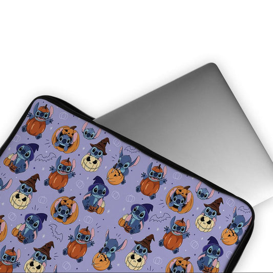 Stitch Halloween Pattern Laptop Sleeve Protective Cover-Oxvistore