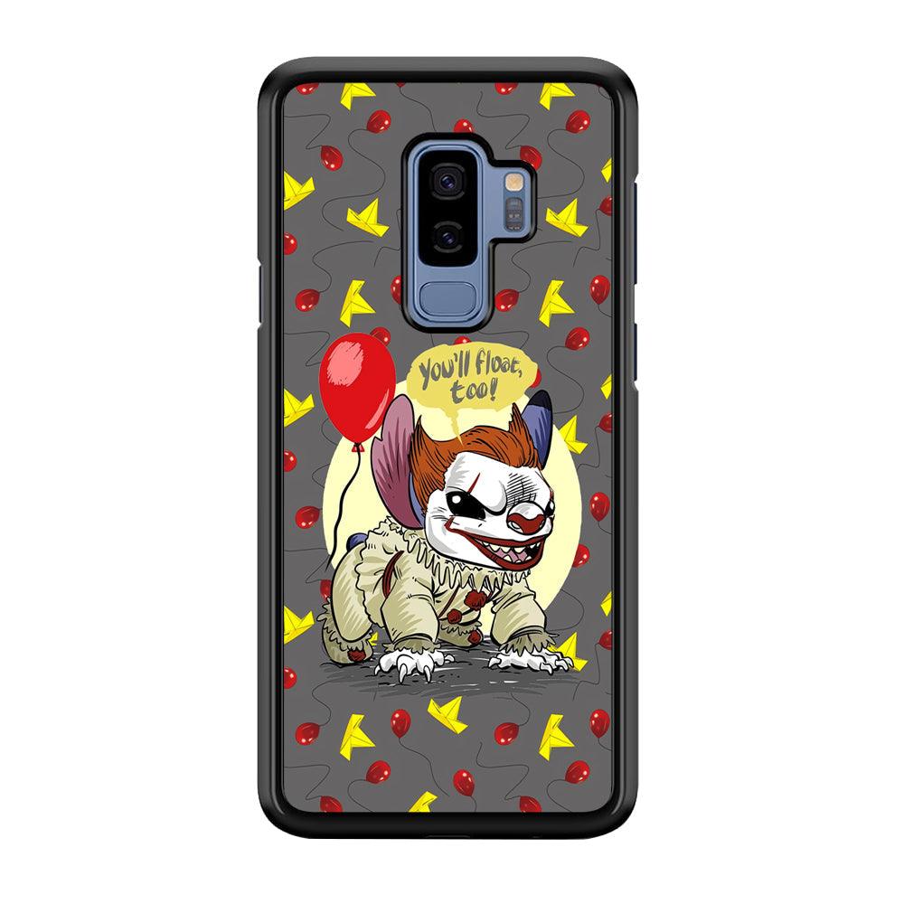 Stitch Pennywise Form Cover Samsung Galaxy S9 Plus Case-Rubber Black (2D Case)-Oxvistore