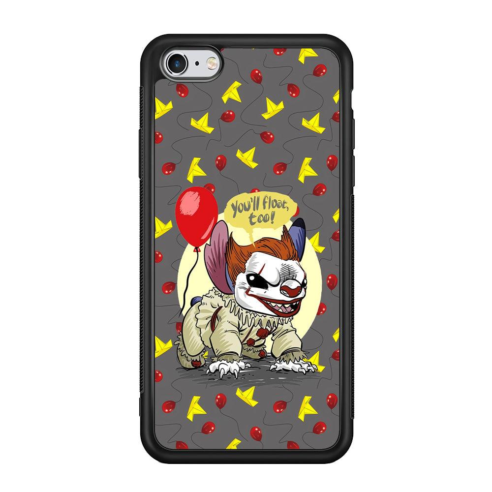 Stitch Pennywise Form Cover iPhone 6 Plus | 6s Plus Case-Rubber Black (2D Case)-Oxvistore