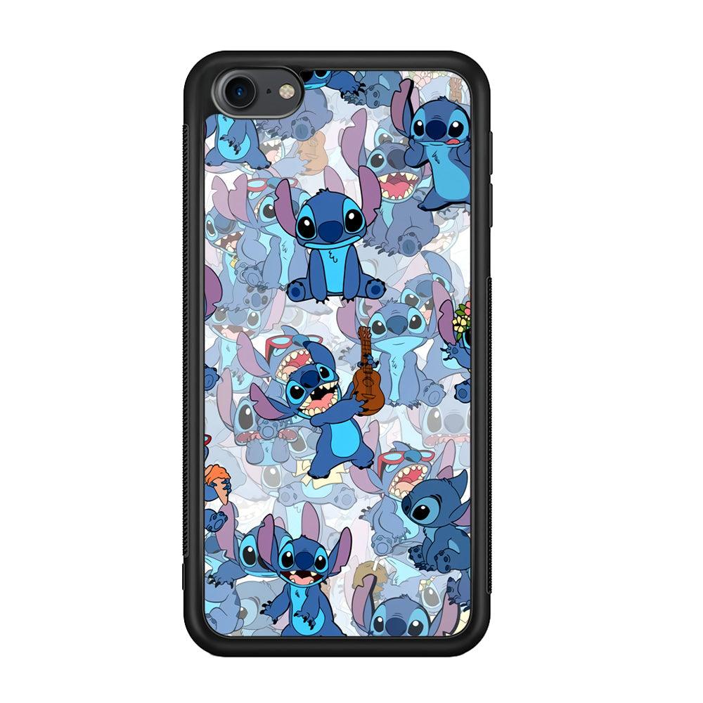 Stitch Shadow Clones iPod Touch 6 Case-Rubber Black (2D Case)-Oxvistore