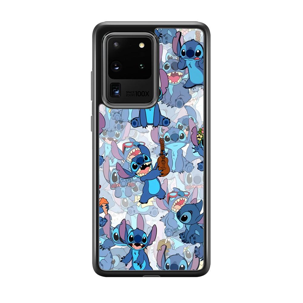 Stitch Shadow Clones Samsung Galaxy S20 Ultra Case-Rubber Black (2D Case)-Oxvistore