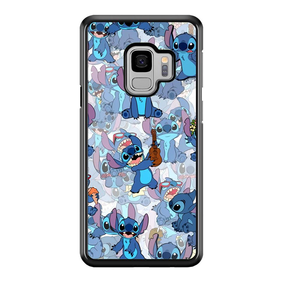 Stitch Shadow Clones Samsung Galaxy S9 Case-Rubber Black (2D Case)-Oxvistore