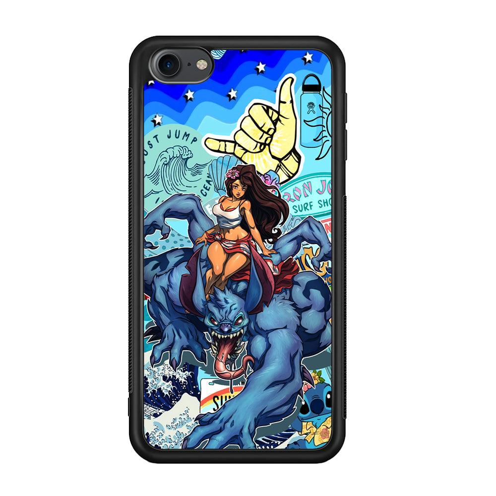 Stitch The Adult Mode iPod Touch 6 Case-Rubber Black (2D Case)-Oxvistore