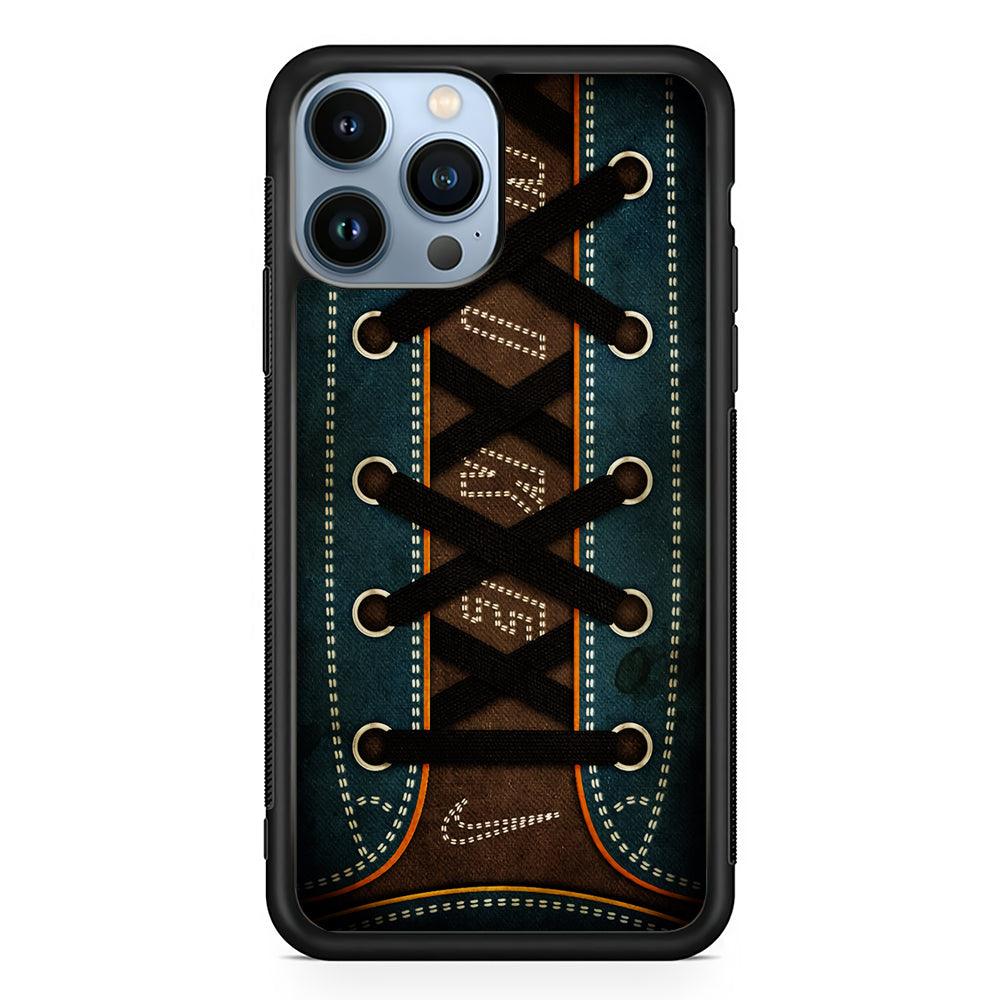 Stitched Sneakers Nike 2D Rubber Phone Case-Black-Oxvistore