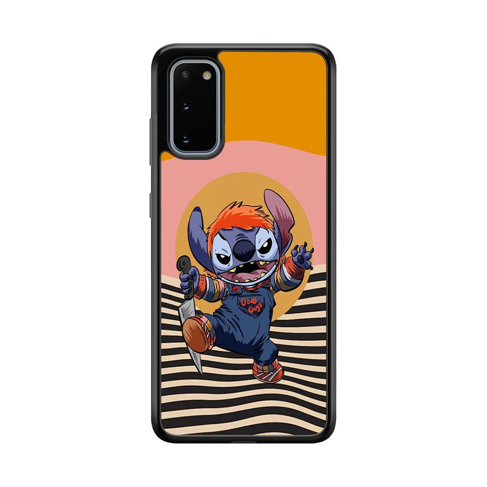 Stitch with Chucky Inside Samsung Galaxy S20 Case-Rubber Black (2D Case)-Oxvistore