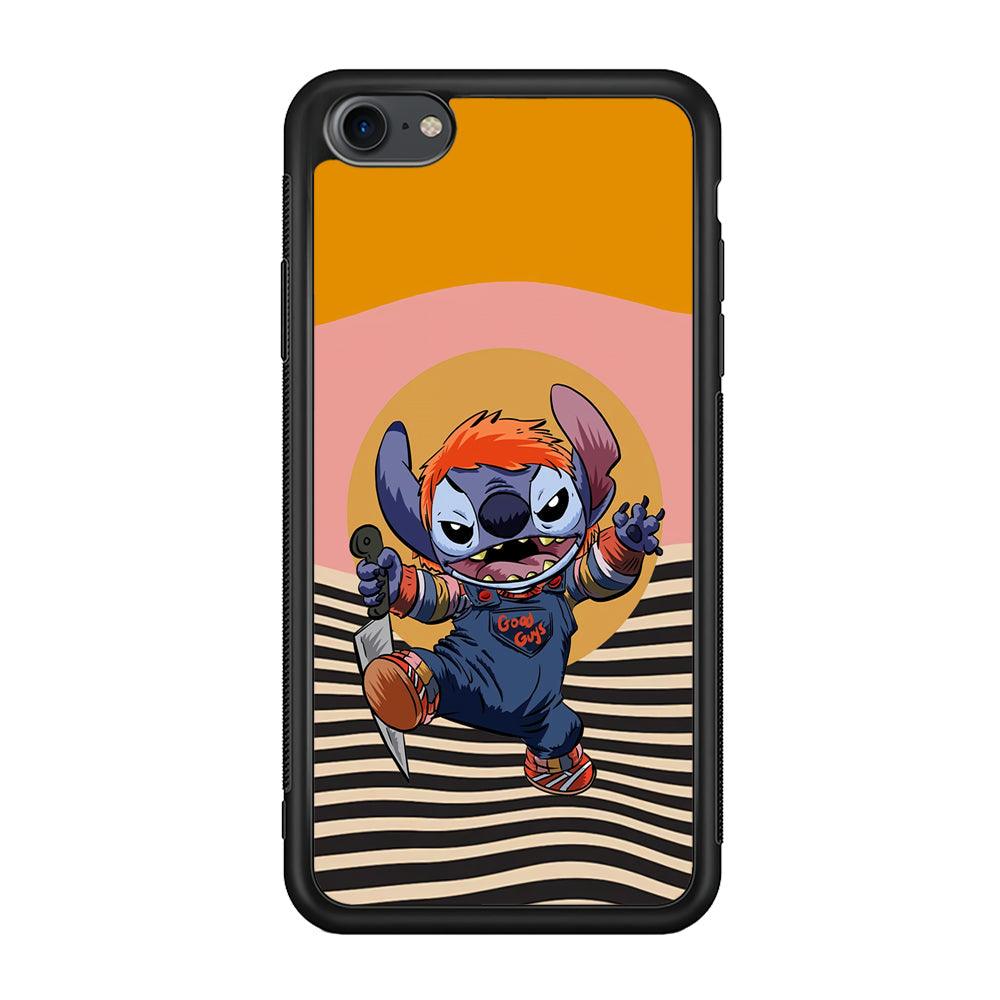 Stitch with Chucky Inside iPhone 8 Case-Rubber Black (2D Case)-Oxvistore
