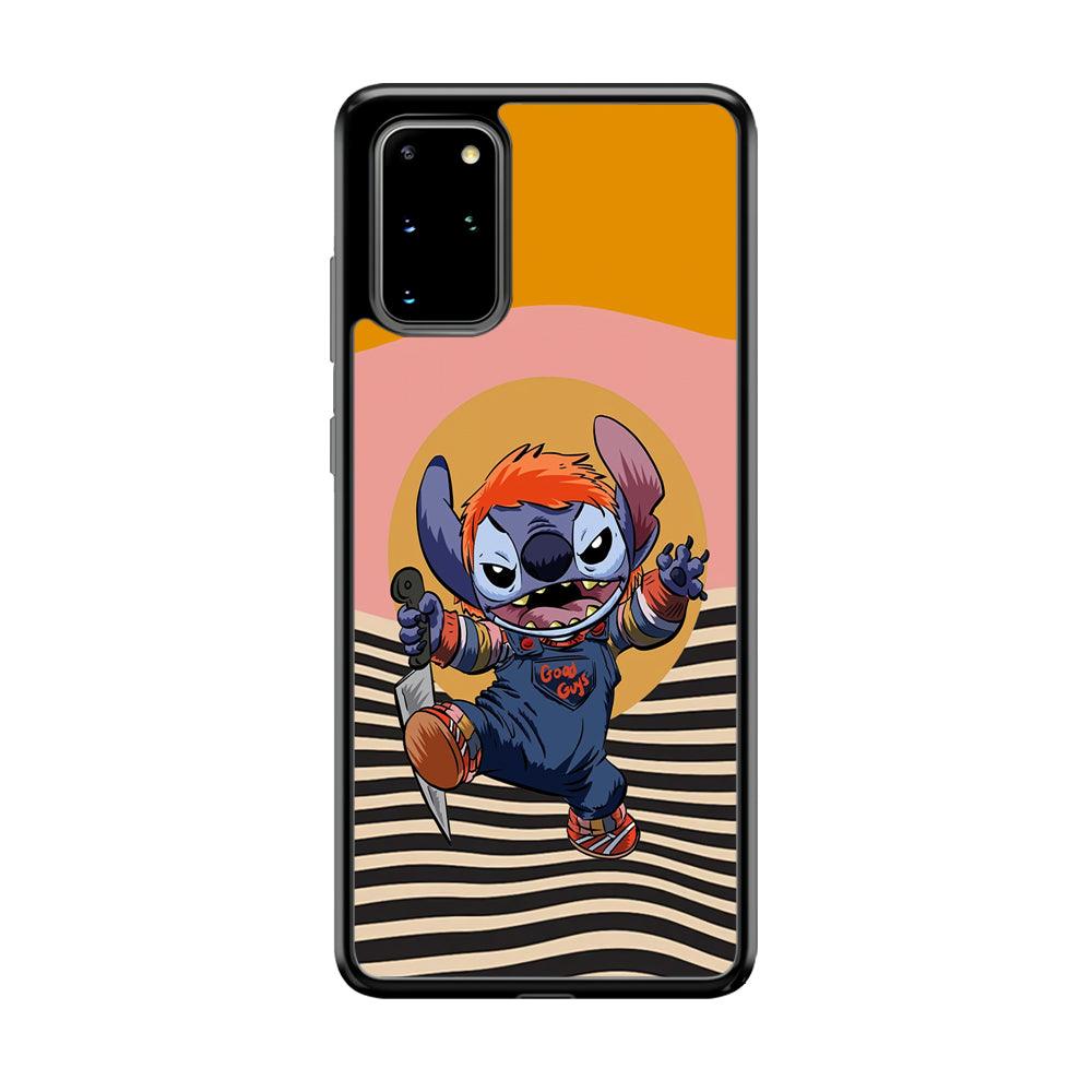 Stitch with Chucky Inside Samsung Galaxy S20 Plus Case-Rubber Black (2D Case)-Oxvistore