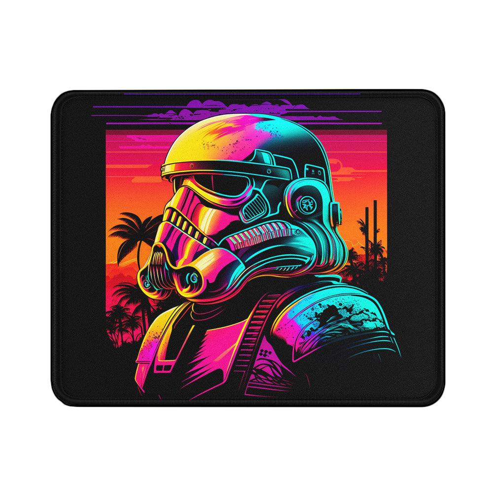 Stormtrooper Star Wars Synthwave Mouse Pads | Custom Mouse Pad with Non-Slip Rubber Base