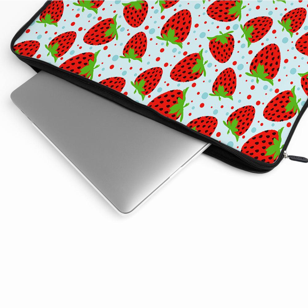 Strawberries Fruit Pattern Laptop Sleeve Protective Cover-Oxvistore
