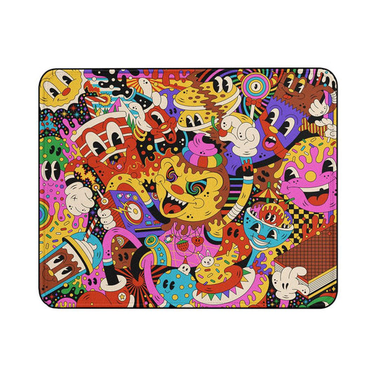 Sugar Rush Party Doodle Mouse Pads | Custom Mouse Pad with Non-Slip Rubber Base