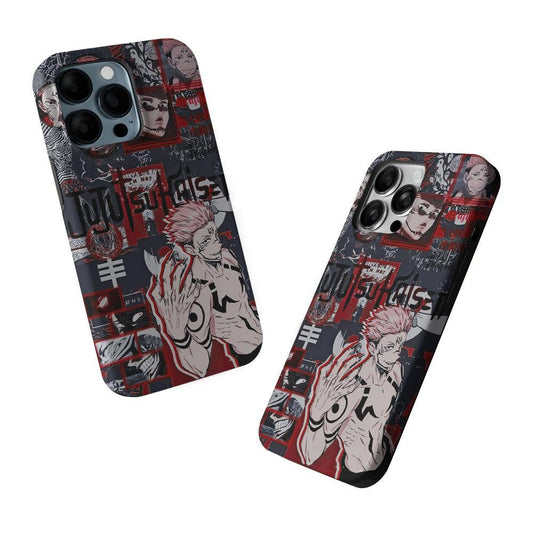 Sukuna Jujutsu Kaisen Aesthetic 2 in 1 Tough Phone Case-Oxvistore